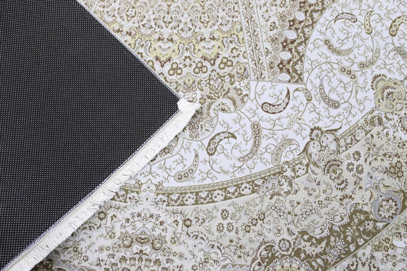 Alkaffary Bashayer Area Rug, Living Room & Majlis Rug, Luxury Heritage Arabic Design High-Quality Materials, 200X300 cm, Beige - Image 5